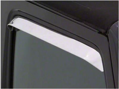 Ventshade Window Deflectors; Stainless Steel (67-72 C10, C20, K10, K20)