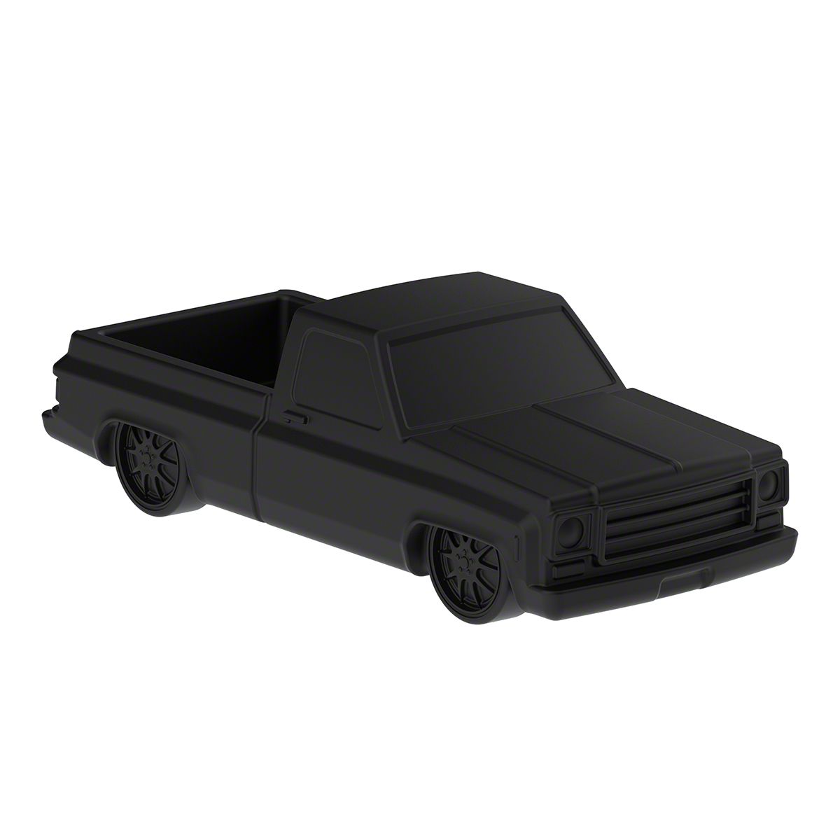 Ecklers 19731987 Chevy Truck Style Paper Weight; Matte Black