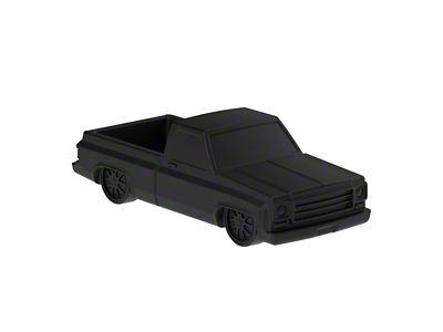 1973-1987 Chevy Truck Style Paper Weight; Matte Black