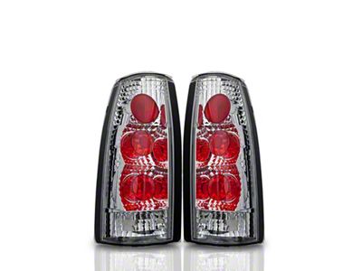 Altezza Tail Lights; Chrome Housing; Clear Lens (88-98 C1500, C2500, C3500, K1500, K2500, K3500)