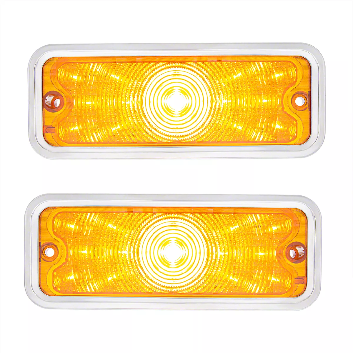 Ecklers LED Front Parking Lights with Stainless Steel Trim