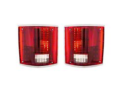 LED Sequential Tail Lights with Trim; Red Lens (73-87 Blazer, C10, C15, Jimmy, K10, K15, C20)