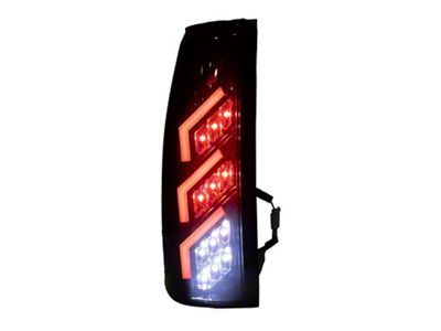 LED Tail Lights; Black Housing; Smoked Lens (88-98 C1500, C2500, C3500, K1500, K2500, K3500)