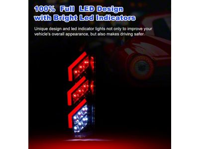 LED Tail Lights; Gloss Black Housing; Clear Lens (88-98 C1500, C2500, C3500, K1500, K2500, K3500)