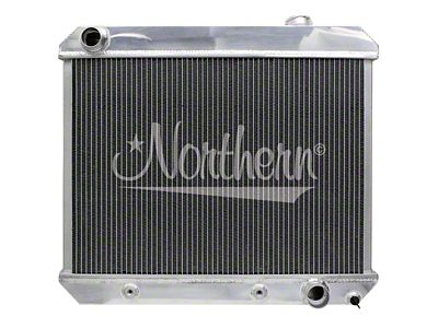 Muscle Car Aluminum Radiator; 21-5/8 x 24-7/8 x 2-1/2 (63-66 V8 C10, C20, K10, K20, Suburban)