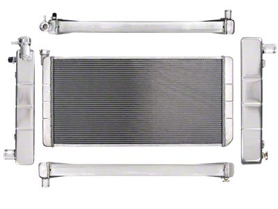 Muscle Car Aluminum Radiator; 38-1/2 x 18-5/16 x 3-1/8 (88-00 C1500, C2500, C3500, K1500, K2500, K3500 w/ Automatic Transmission & EOC)