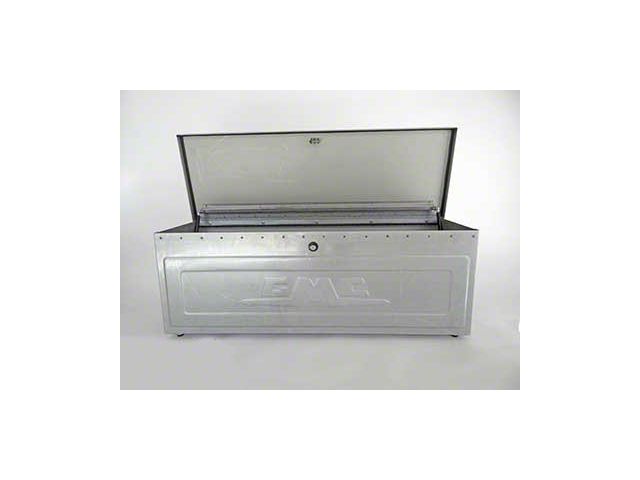 Truck Tool Box; Embossed 55-62 GMC Script with Race Track (54-87 C10 Stepside, C15 Stepside, C20 Stepside, Chevrolet/GMC Truck Stepside, K10 Stepside, K15 Stepside, K20 Stepside)