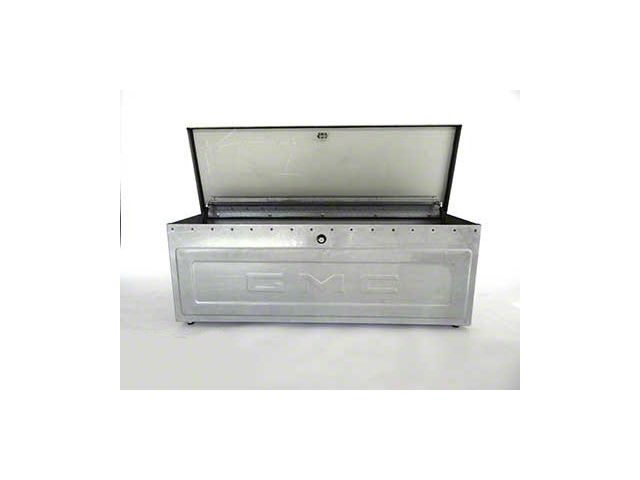 Truck Tool Box; Embossed 63-87 GMC Script with Race Track (54-87 C10 Stepside, C15 Stepside, C20 Stepside, Chevrolet/GMC Truck Stepside, K10 Stepside, K15 Stepside, K20 Stepside)