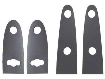 Trunk Hinge Pad Kit - Rubber- 4 Pieces - Ford Humpback Sedan