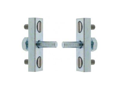 Trunk Lid Hinge Set With Hardware, Model A - Street Rod Style, 1928-1931 (Roadster and 5-Window)