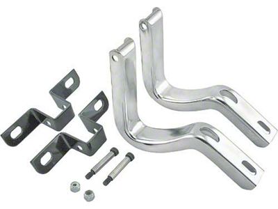 Trunk Lid Hinges/ Stainless Steel/ 1940 Convertible