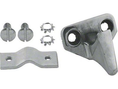 Trunk Lid Striker Plate Kit/ Ss/ 39-40 Cpe & 40 Conv