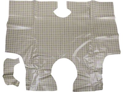 Trunk Mat - Fleece - Ford Galaxie - 25 Plaid Pattern - From 11-22-63