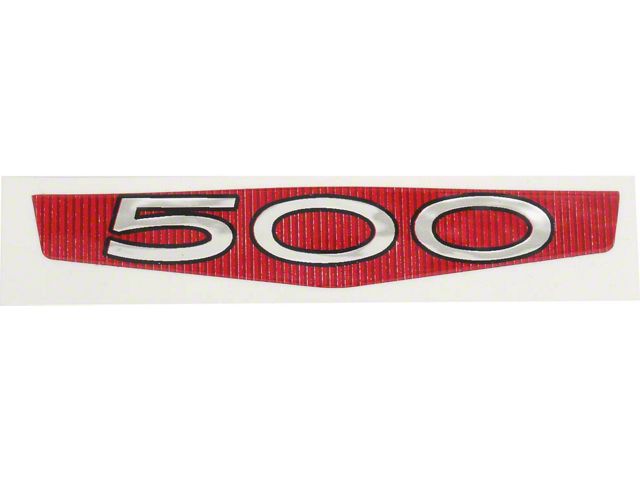 Trunk Emblem,Peel & Stick,500,Horizontal, 66-67