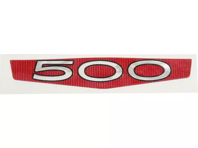 Trunk Emblem,Peel & Stick,500,Horizontal, 66-67