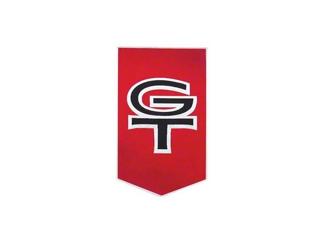 Trunk Ornament Emblem - GT - Peel & Stick Type - Fairlane GT