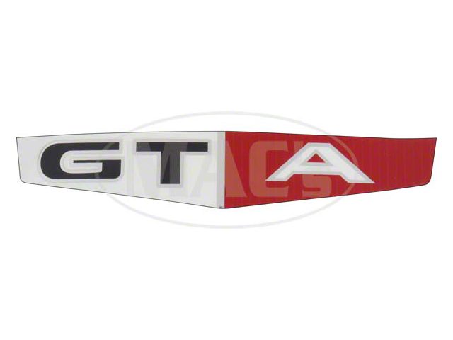 Trunk Ornament Emblem - GTA - Peel & Stick Type - Fairlane GTA