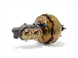 Tuff Stuff Performance Dual Diaphragm Brake Booster with Master Cylinder; 1-1/8-Inch Bore; Gold Zinc (68-82 Corvette C3)