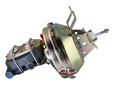Tuff Stuff Performance Single Diaphragm Brake Booster with Master Cylinder; 1-1/8-Inch Bore; Gold Zinc (68-82 Corvette C3)