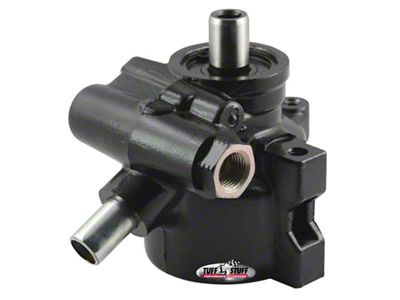 Tuff Stuff Performance GM Type II Power Steering Pump with Return Tube and Threaded Mounting; Black (Universal; Some Adaptation May Be Required)