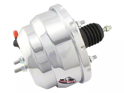 Tuff Stuff Performance 8-Inch Dual Diaphragm Power Brake Booster; Chrome (Universal; Some Adaptation May Be Required)