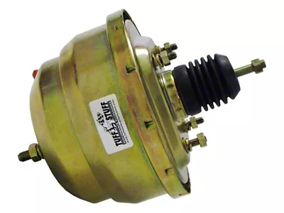 Tuff Stuff Performance 8-Inch Dual Diaphragm Power Brake Booster; Gold Zinc (Universal; Some Adaptation May Be Required)