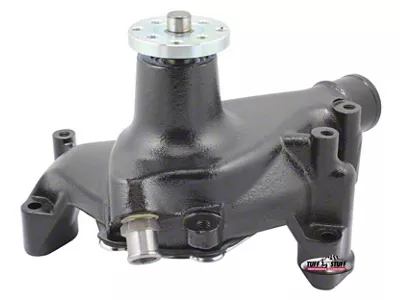 Tuff Stuff Performance Platinum SuperCool Water Pump; Smoothie; Stealth Black (69-86 Small Block V8 Camaro)