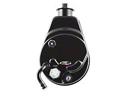 Tuff Stuff Performance Saginaw Style Power Steering Pump; Keyed Shaft; Black (70-74 Camaro)
