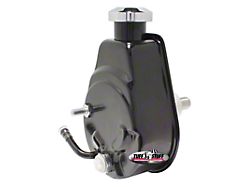 Tuff Stuff Performance Saginaw Style Power Steering Pump; Press Fit Shaft; Black (80-87 V8 Camaro)