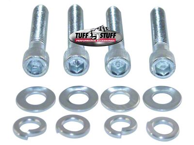 Tuff Stuff Performance Short Water Pump Bolt Kit; Socket Head; White Zinc (67-72 Big Block V8 Camaro)