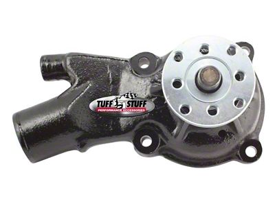 Tuff Stuff Performance Standard Style Water Pump; Stealth Black (67-79 230/250 I6 Camaro)