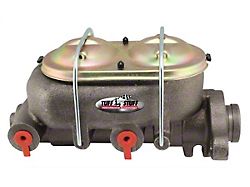 Tuff Stuff Performance Dual Reservoir Master Cylinder with 1-Inch Bore; Dual 3/8-Inch Ports; Shallow Hole; As Cast 