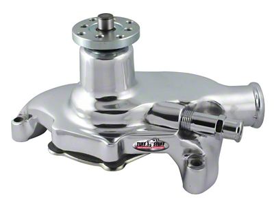 Tuff Stuff Performance Platinum SuperCool Water Pump with Reverse Rotation; Polished (84-91 Corvette C4)