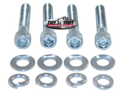 Tuff Stuff Performance Short Water Pump Bolt Kit; Socket Head; White Zinc (65-72 Big Block V8 Corvette C2 & C3)