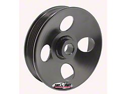 Tuff Stuff Performance Type II Power Steering 6-Groove Pulley; Stealth Black (Universal; Some Adaptation May Be Required)