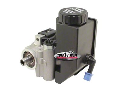 Tuff Stuff Performance Type II Power Steering Pump with Reservoir; Factory Cast (Universal; Some Adaptation May Be Required)