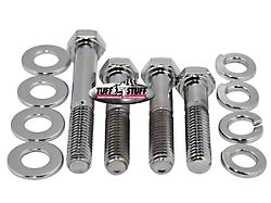 Tuff Stuff Performance Water Pump Bolt Kit; Hex Head; Chrome (55-71 Small Block V8 Corvette C1, C2 & C3)