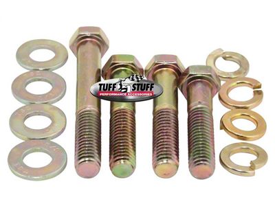 Tuff Stuff Performance Water Pump Bolt Kit; Hex Head; White Zinc (55-71 Small Block V8 Corvette C1, C2 & C3)