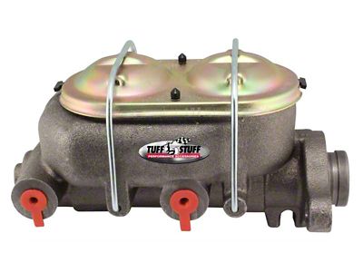Tuff Stuff Performance Dual Reservoir Master Cylinder with 1.25-Inch Bore; As Cast (Universal; Some Adaptation May Be Required)