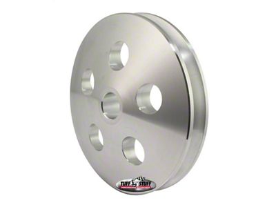 Tuff Stuff Performance Type II Power Steering 1-Groove Pulley; Natural (Universal; Some Adaptation May Be Required)