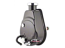 Tuff Stuff Performance Saginaw Style Power Steering Pump; Keyed Shaft; Black