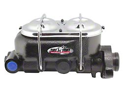 Tuff Stuff Performance Dual Reservoir Master Cylinder with 1.25-Inch Bore; Stealth Black (Universal; Some Adaptation May Be Required)
