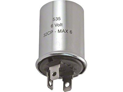 Turn Signal Flasher/ 6-volt/ 3 Prong