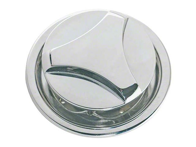 Twist Type Hood Lock - Chrome - Reproduction - Torino Fastback Body Style 63H