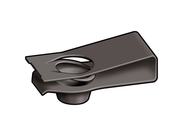 U Nut Fastener - 5/16-18 Threaded Clip - Black Oxide Finish- Falcon & Comet