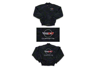 1984 C4 Corvette Logo Satin Jacket
