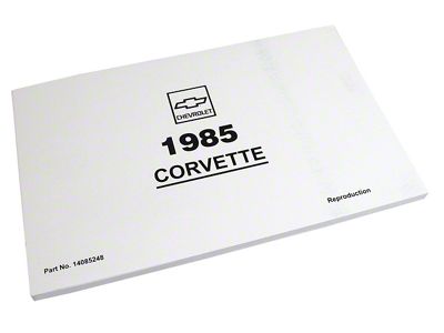 1985 Chevrolet Corvette Owners Manual