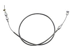 36-Inch LS1/LT1/Ram Jet 350 Braided Stainless Steel Throttle Cable; Black (Universal; Some Adaptation May Be Required)