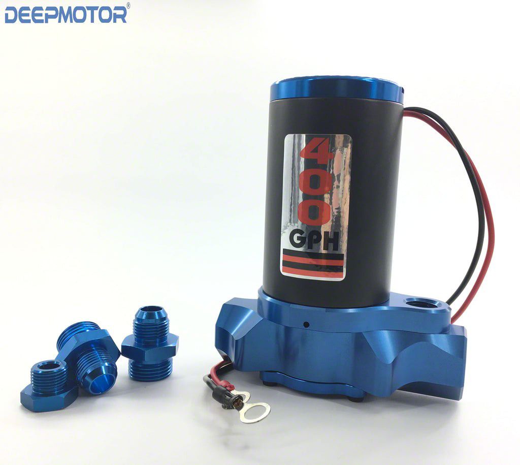 400 GPH Billet Electric Fuel Pump; Blue (Universal; Some Adaptation May Be Required)