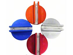 Auto Accessories of America Billet Aluminum Magnetic Pinch Weld Jack Pad; Red 